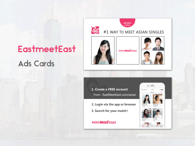 EastMeetEast－Ads-cards－Smallray-Studio Business cards design